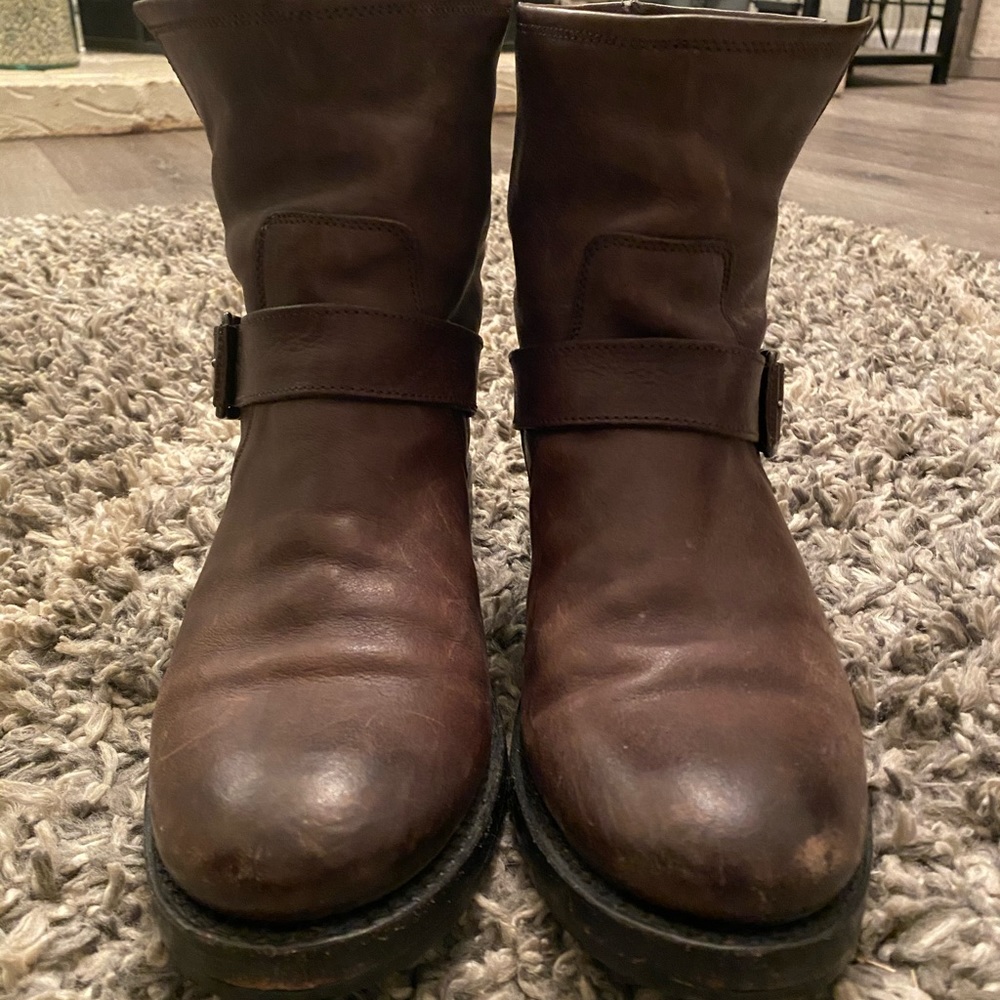 Frye Natalie Charcoal  Booties